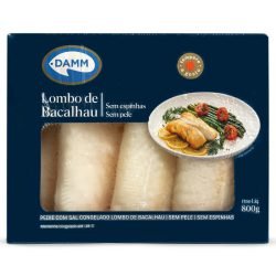 Lombo Bacalhau sem Pele sem Espinha Damm 800g