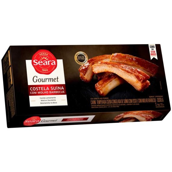 COSTELA SUINA CG GOURMET BARBECUE SEARA PCT 1kg