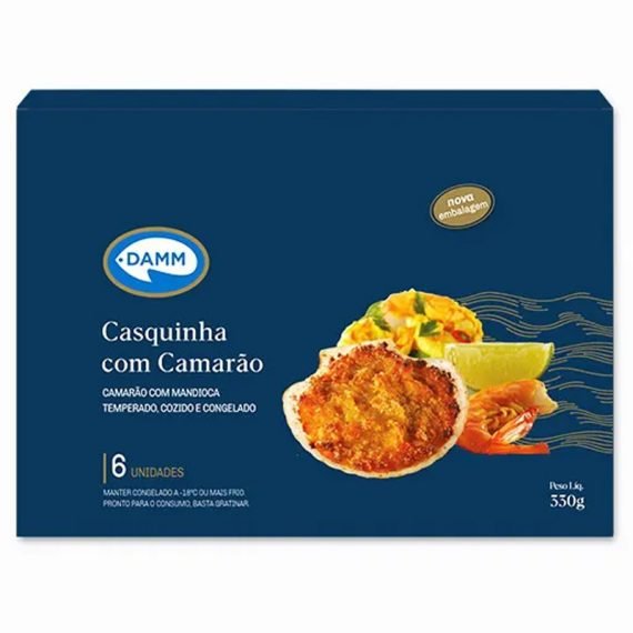 Casquinha com Camarão Damm 6un 330g