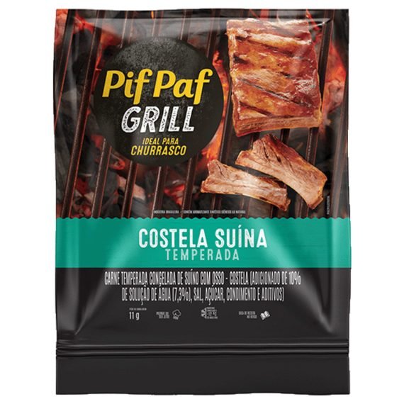 Costela Suina Temperada Pif Paf Grill