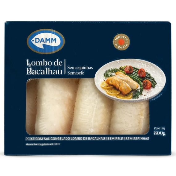 Lombo Bacalhau sem Pele sem Espinha Damm 800g
